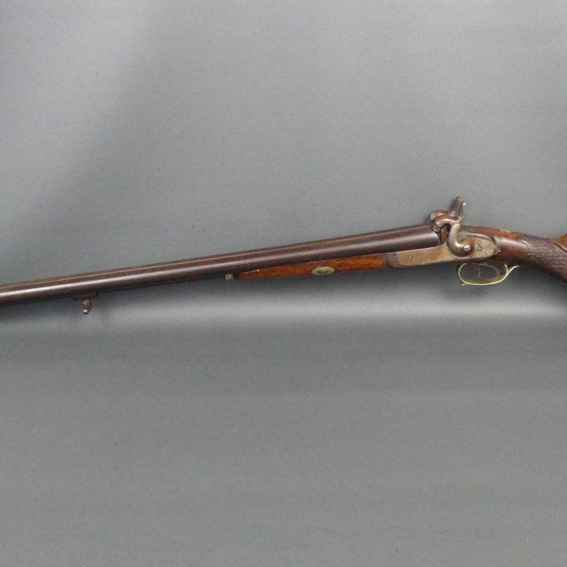 Antique double percussion “Canon A Rubans”