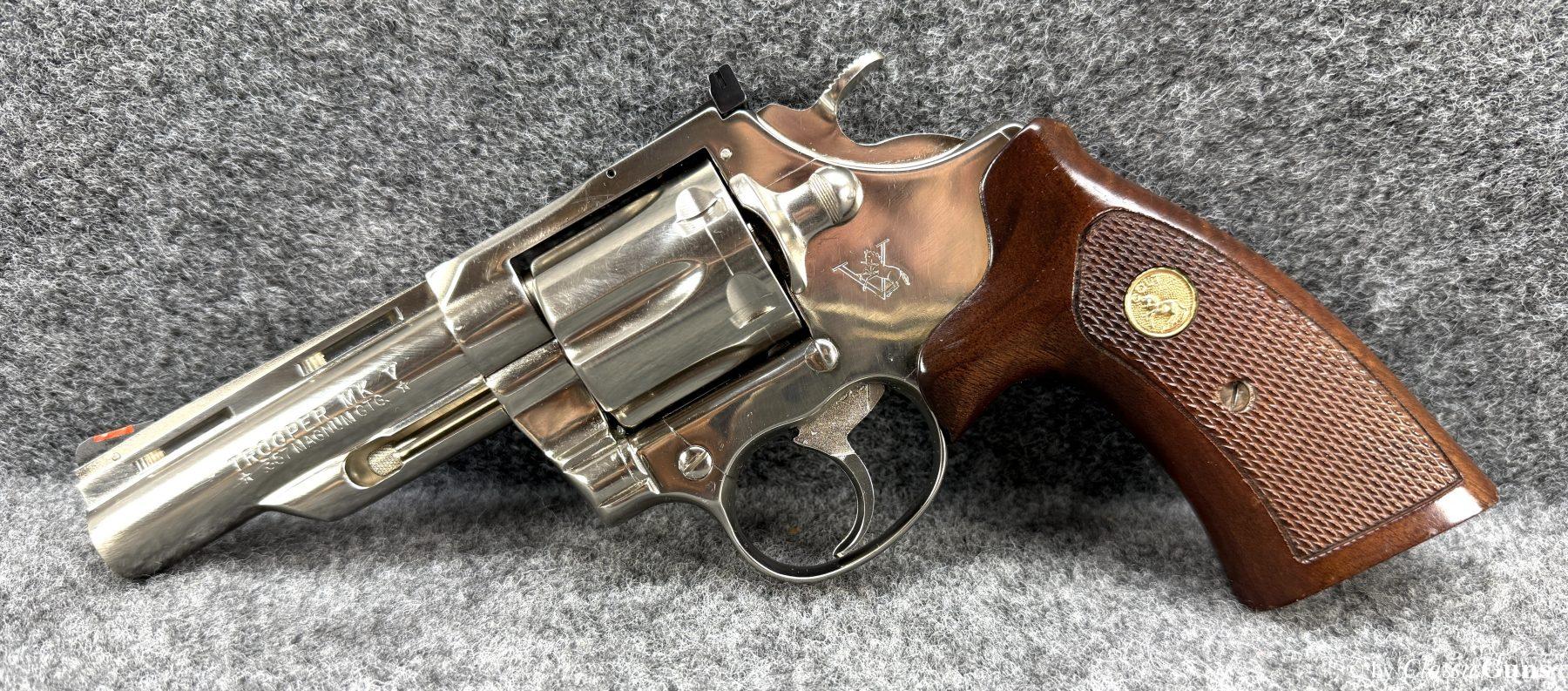Colt Trooper MK V nickel-plated .357 Mag