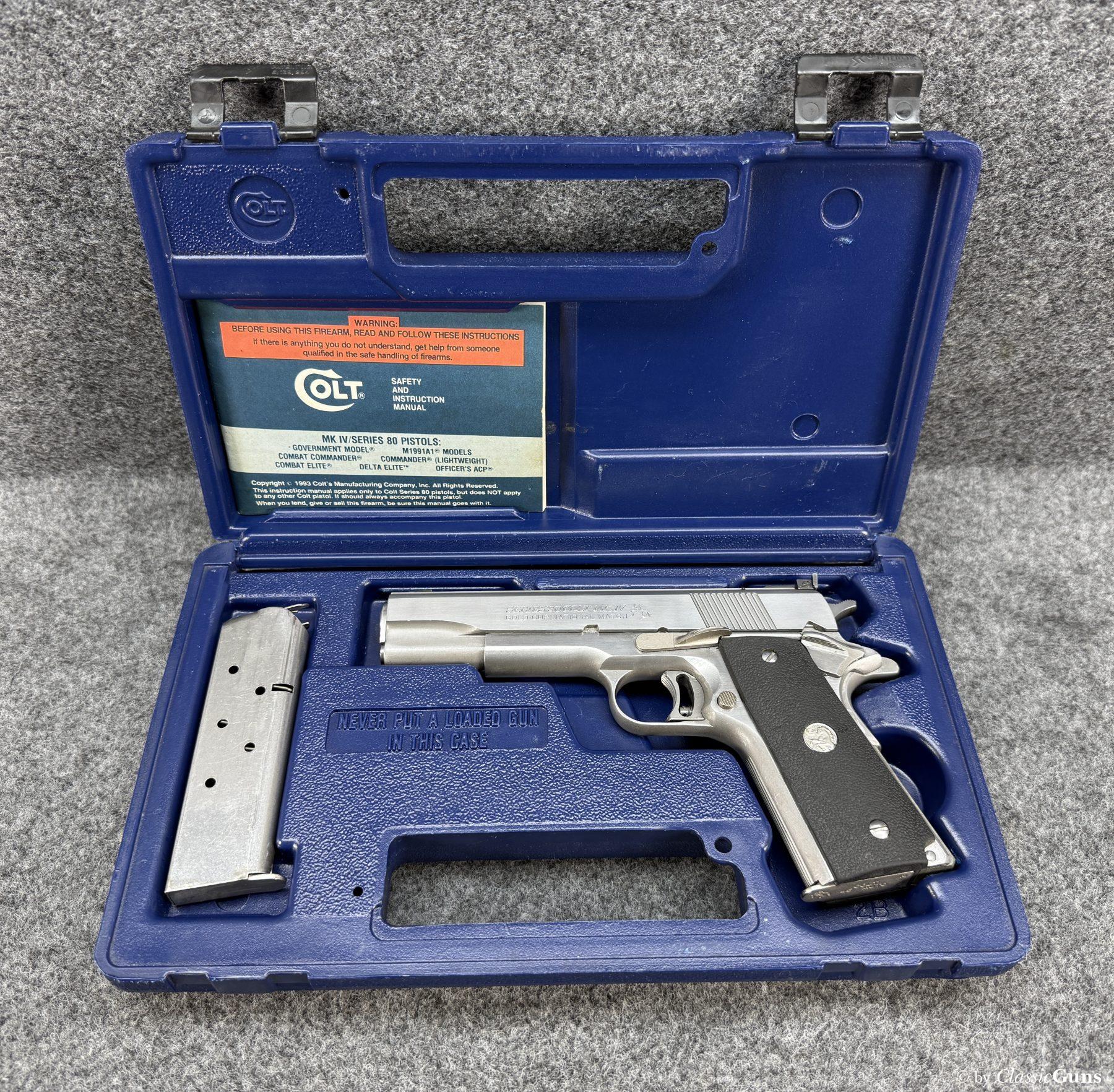 Colt Gold Cup MK IV stainless